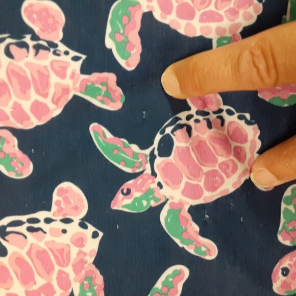 Simply Southern Womens Dress L Turtle A-Line Knee Length Pockets Snag Spots - Picture 2 of 10